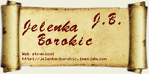 Jelenka Borokić vizit kartica